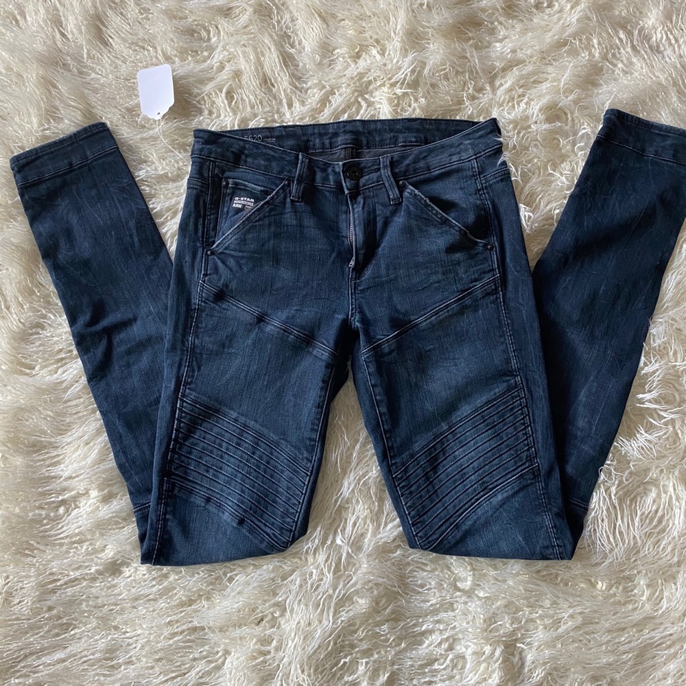 GSTAR RAW 5620 Custom Mid Skinny Jeans SZ 26